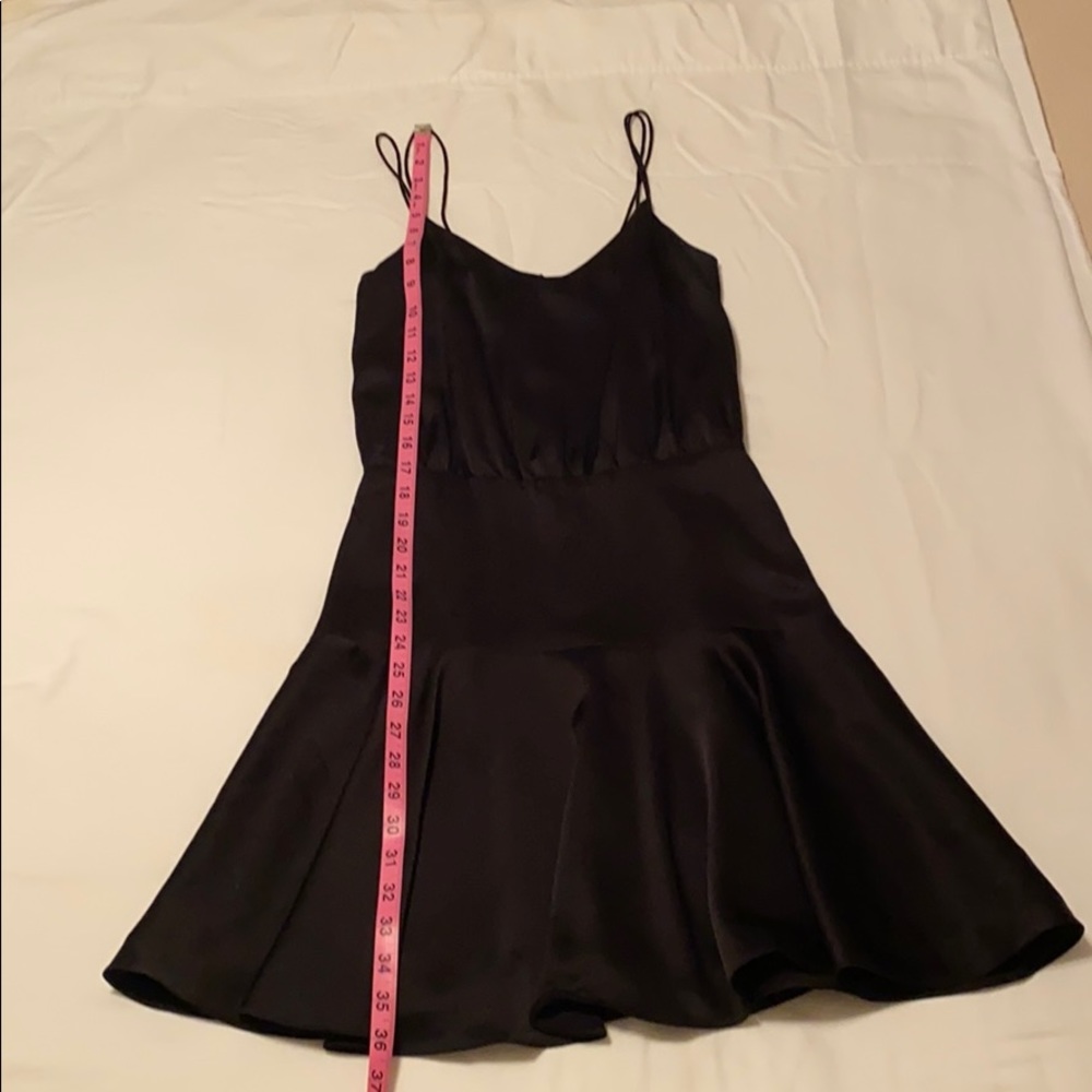 Black Satin Party Dress Size 2